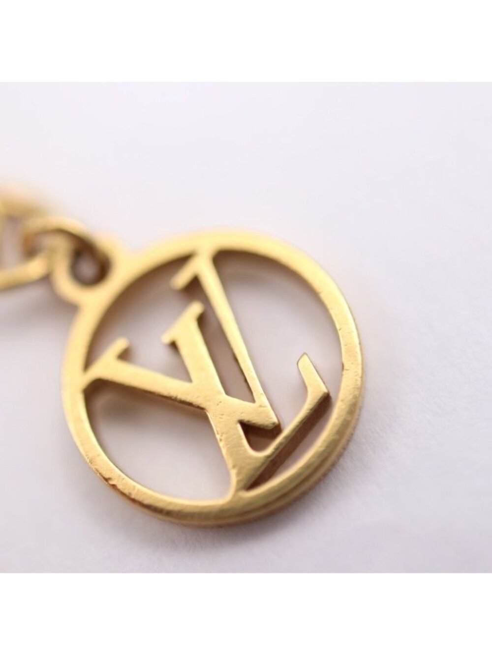 Louis Vuitton Bracelet Louisette Metal Gold Flower Viton - Picture 7 of 10